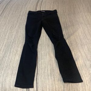 Skinny black ripped jeans